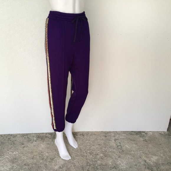 Gucci woman trousers size M Violet/Purple/Topaz v4 - Picture 2 of 7